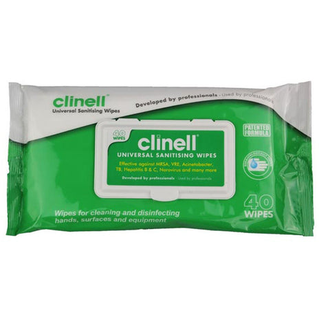 Clinell Universal Sanitising Wipes x 40-SINGLE NEEDLE-SINGLE NEEDLE Stick & Poke Tattoo